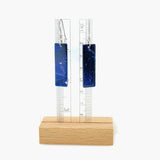 Bar Dangle Earrings - Dark Blue