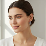 Boucles d'oreilles créoles en acrylique à clipser invisibles pour oreilles non percées, 35 mm