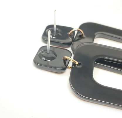 Boucles d'oreilles pendantes en acrylique en forme de larme - 3 couleurs