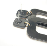 Rectangle Acrylic Dangle Earrings
