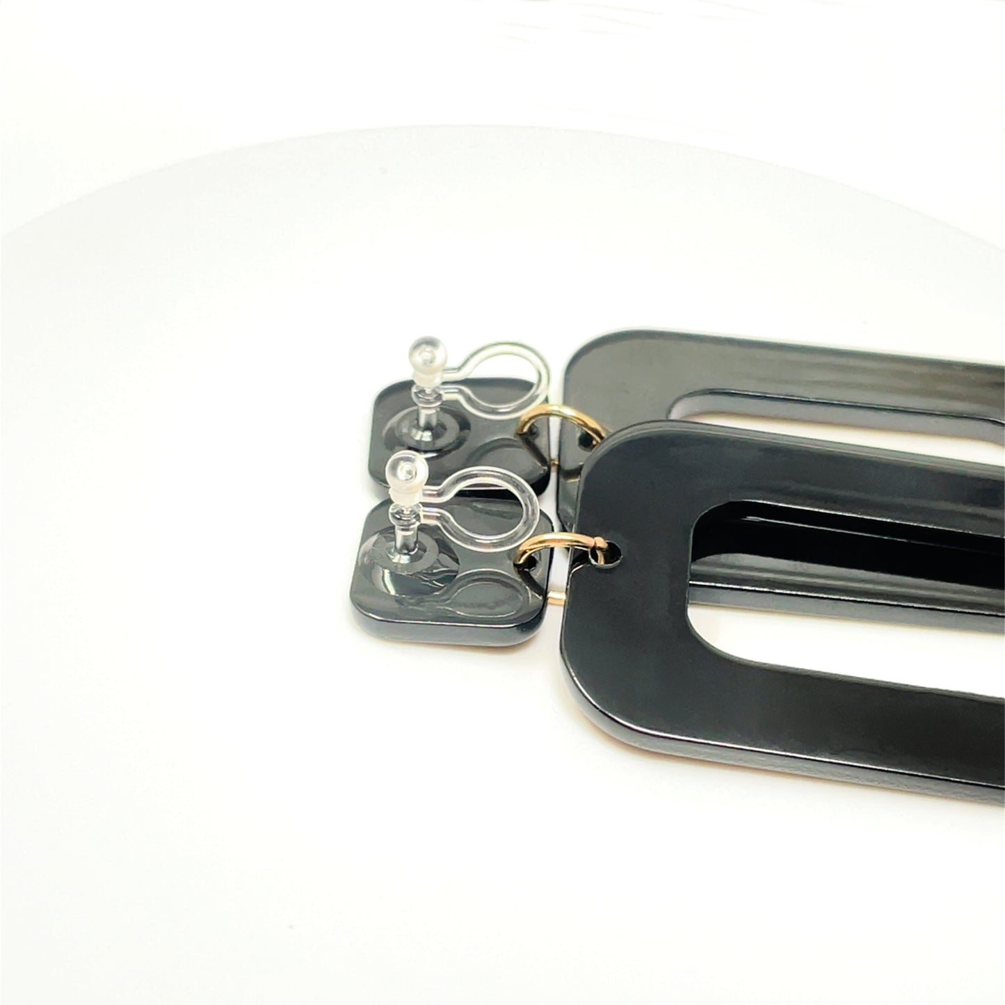 Rectangle Acrylic Dangle Earrings