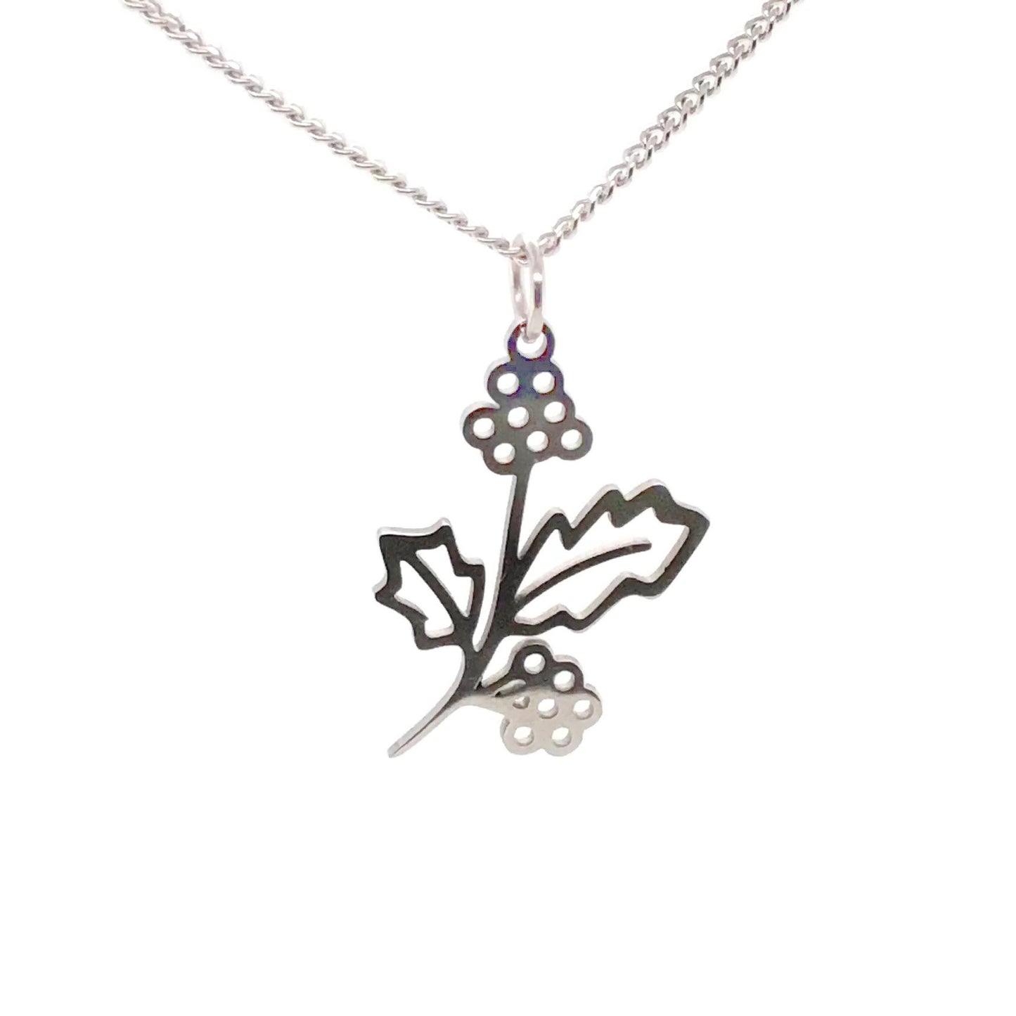 Birth Month Flower Necklace 18K Gold PVD Plated Stainless Steel