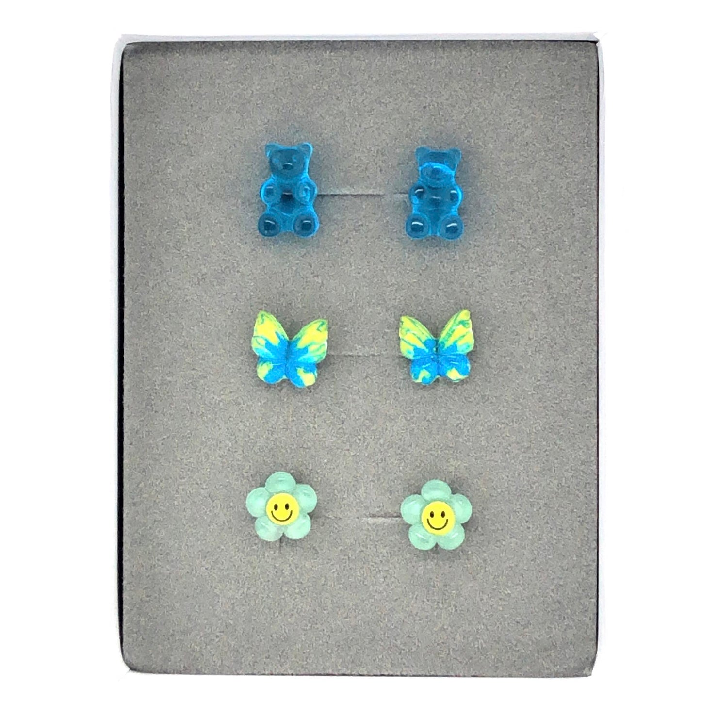 Gummy Bear Stud Earring Gift Sets of Three