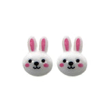 Easter Bunny Stud Earrings, 12mm