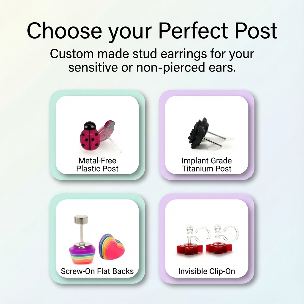 Rainbow Stud Earrings