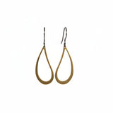 Embossed Open Teardrop Dangle Earrings