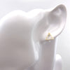 Invisible Clip On or Plastic Post Stud Look Earrings Open Triangle Stud
