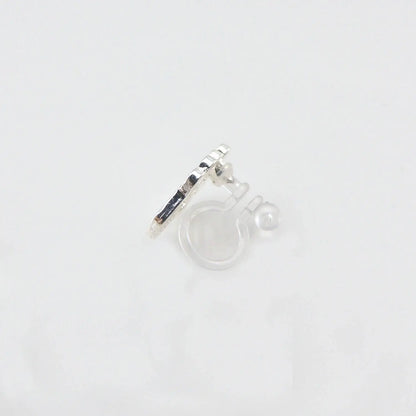 Cupcake Earrings, Silver Color