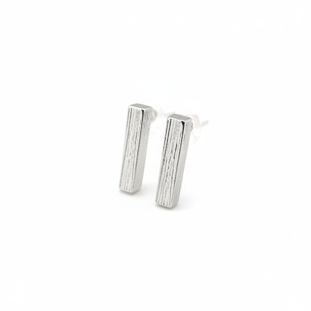 Boucles d'oreilles invisibles à clips ou à tige en plastique, barre de 12 mm