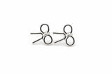 Invisible Clip On or Plastic Post Stud Look Earrings Bow 12mm
