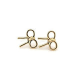 Invisible Clip On or Plastic Post Stud Look Earrings Bow 12mm
