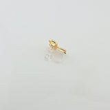 Invisible Clip On or Plastic Post Stud Look Earrings Bow 12mm