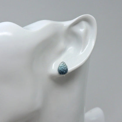 Teardrop Glitter Stud Earrings