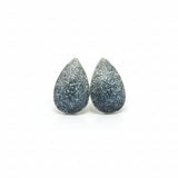 Teardrop Glitter Stud Earrings