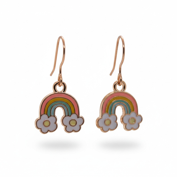 Boucles d'oreilles pendantes en forme de feuille délicate