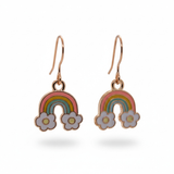 Boucles d'oreilles pendantes en forme de feuille délicate