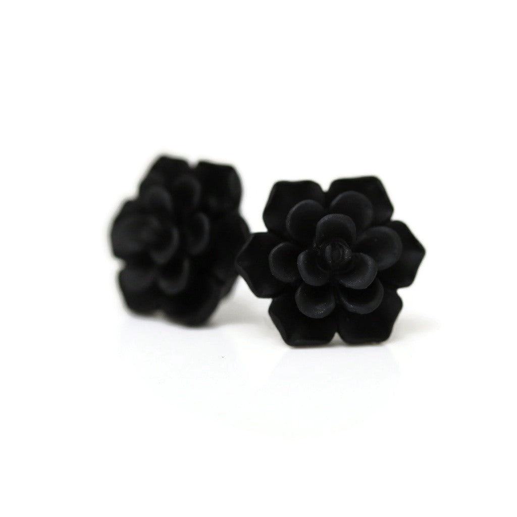 Succulent Stud Earrings, 13mm