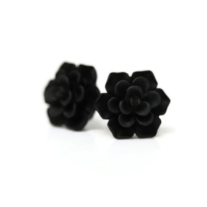 Succulent Flower Stud Earrings