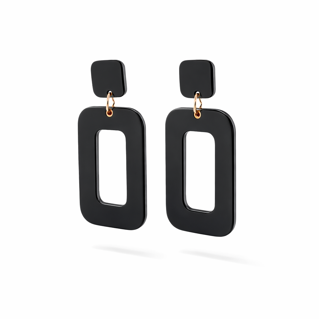 Rectangle Acrylic Dangle Earrings