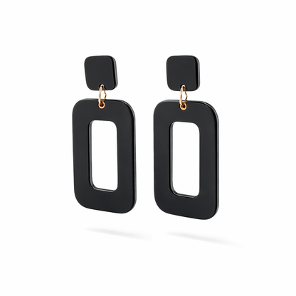 Boucles d'oreilles pendantes en acrylique en forme de larme - 3 couleurs