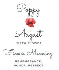 Birth Month Flower Dangle Earrings - 12 Designs