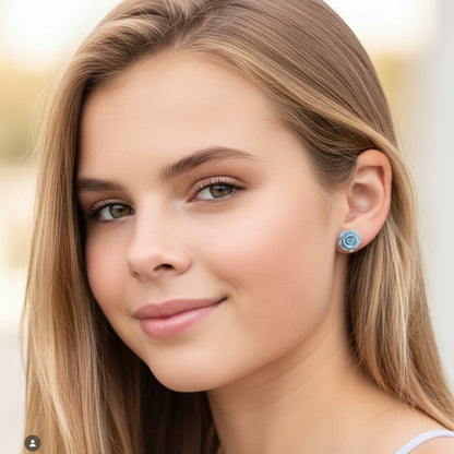 Rose Stud Earrings
