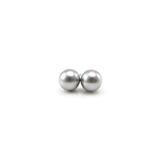 Boucles d'oreilles à tige en perles de coquillage, 8 mm