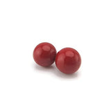6mm Plastic Post or Invisible Clip On Metal Free Shell Pearl Earrings