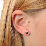 Pretty Smart earrings plastic post metal free cupcake earrings
