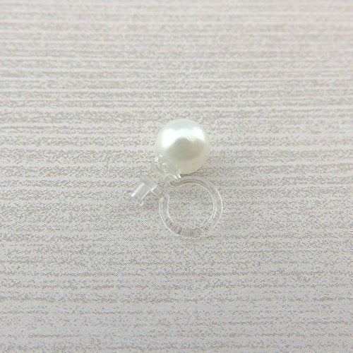 Shell Pearl Stud Earrings, 6mm