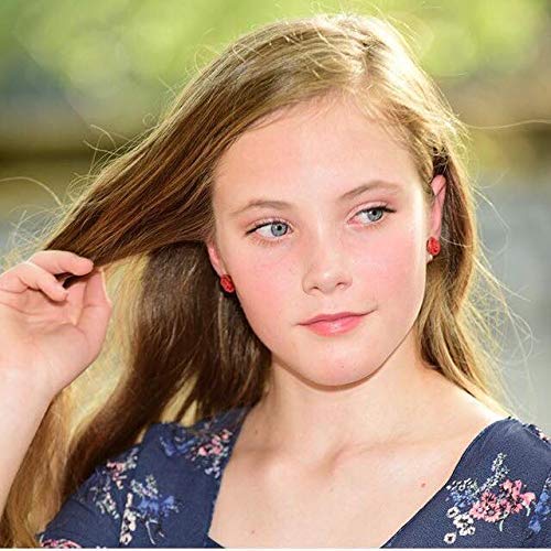 Boucles d'oreilles à tige en forme de rose, 13 mm