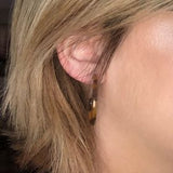 Invisible Clip On Acetate Hoop Earrings for Non-Pierced Ears, 35mm