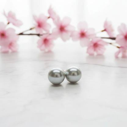 Boucles d'oreilles en perles de coquillage, 10 mm