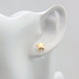 Invisible Clip On or Plastic Post Stud Look Earrings, Mismatched Moon and Stars