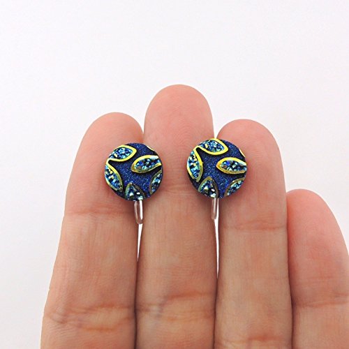 floral clip on earrings, best clip on earrings