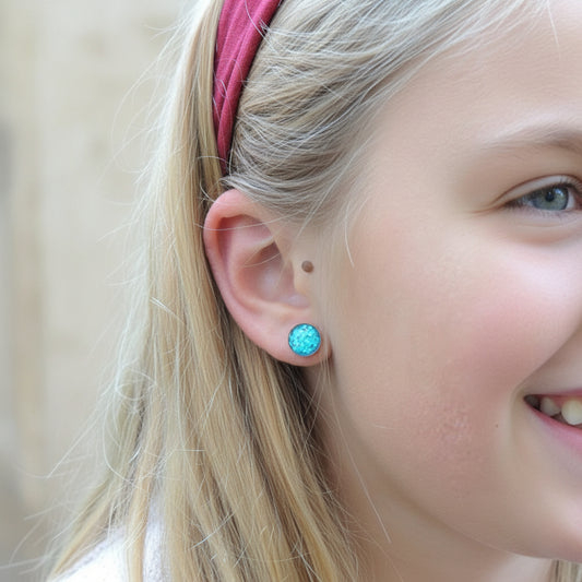 Glitter Stud Earrings