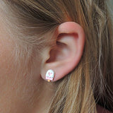 Plastic Post or Invisible Clip On Metal Free Pink Popsicle Studs