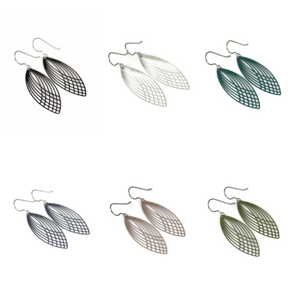 Marquise Shape Dangle Earrings - 6 Colors