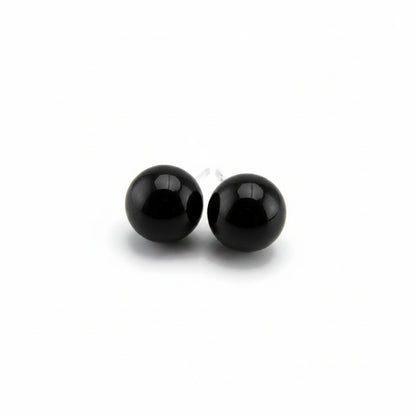 Boucles d'oreilles à tige en perles de coquillage, 8 mm