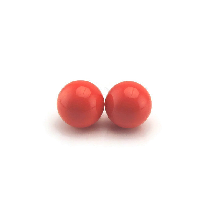 Boucles d'oreilles à tige en perles de coquillage, 8 mm