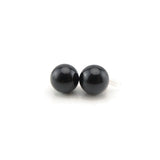 10mm Plastic Post or Invisible Clip On, Metal Free Shell Pearl Earrings