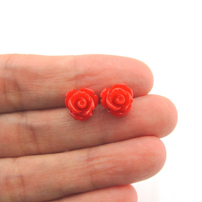 Rose Stud Earrings