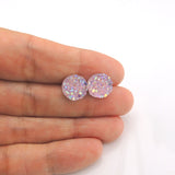 Pale Pink Smart Earrings Plastic Post Jewelry Nickel Free Hypoallergenic Non-Pierced Clip On Girls Fashion 