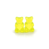 Plastic Posts or Invisible Clip On Gummy Bear Earrings