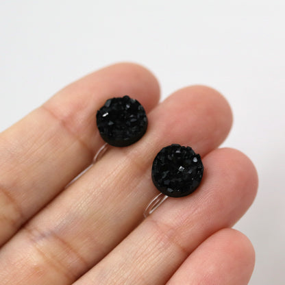 Faux Druzy Stud Earrings , 10mm