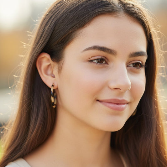 Acrylic Hoop Earrings