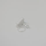 Plastic Post or Invisible Clip On Metal Free Tooth Earrings, 10mm