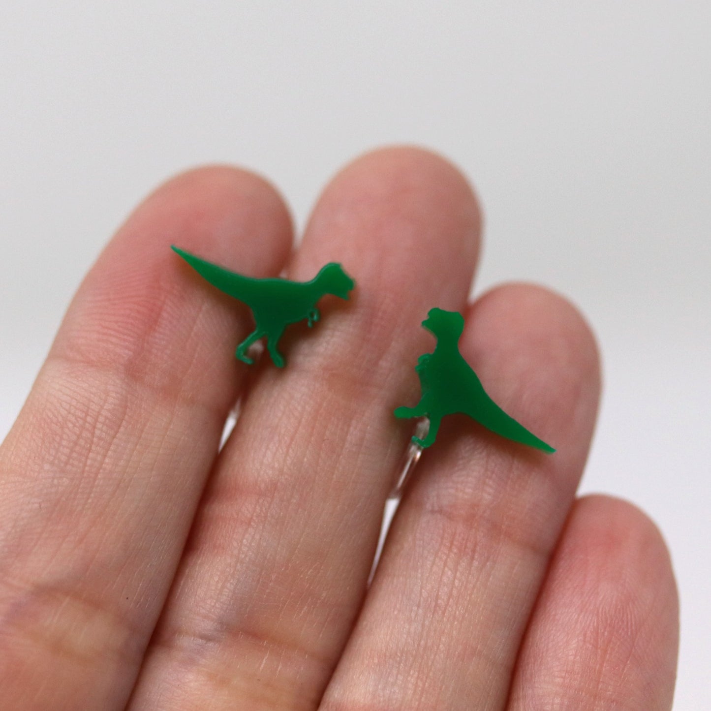 Boucles d'oreilles à tige en forme de dinosaure, 10 mm
