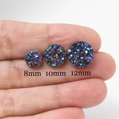 Faux Druzy Stud Earrings , 10mm