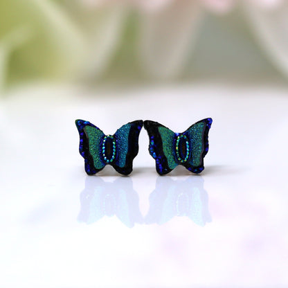 Butterfly Iridescent Stud Earrings